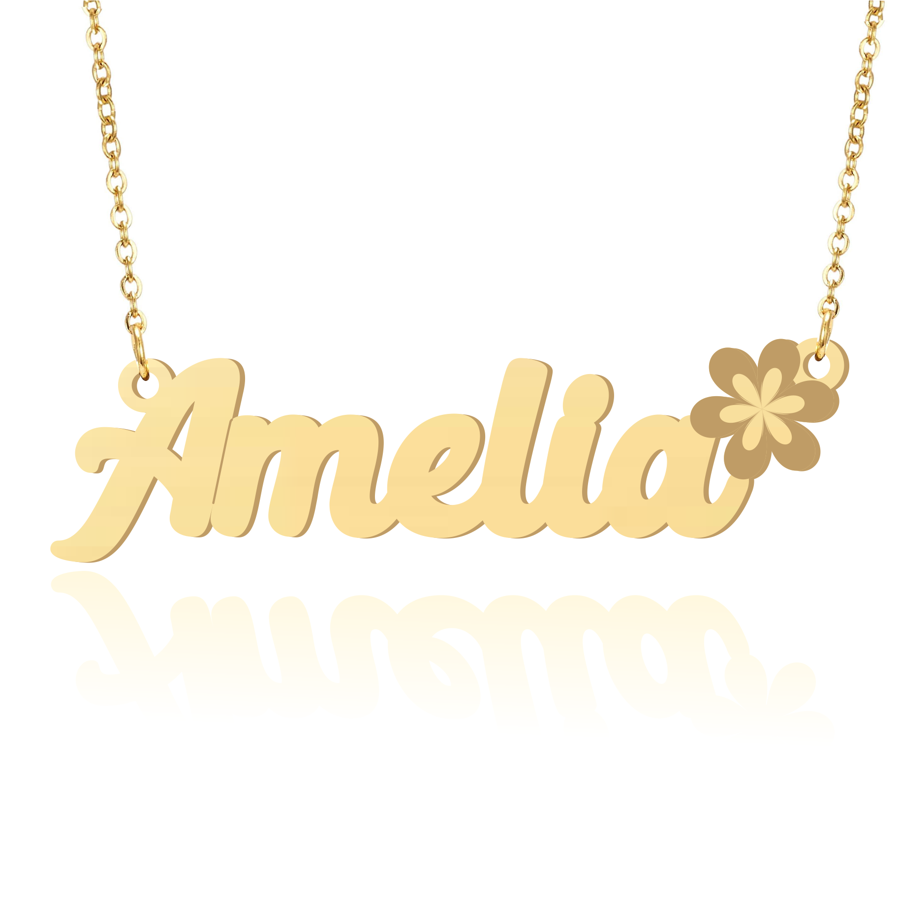 Amelia name deals necklace