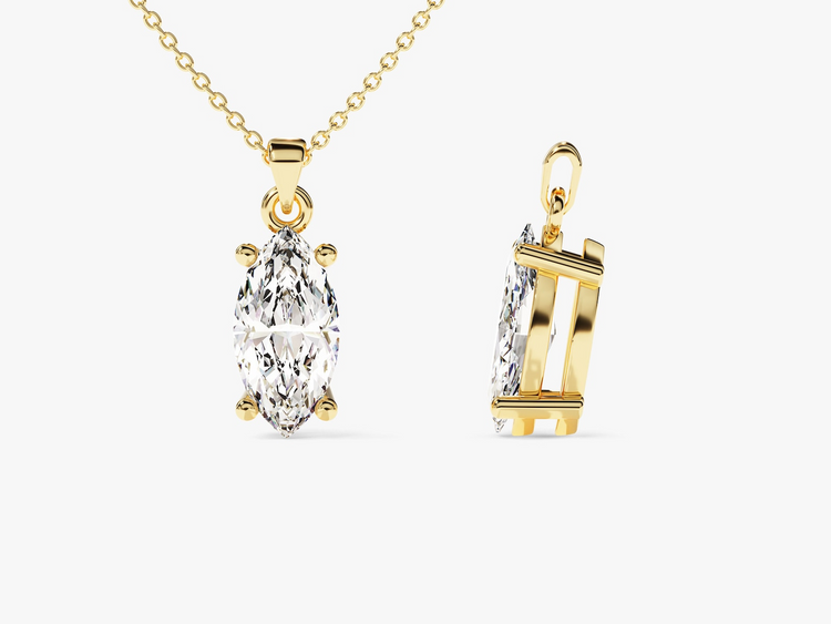 Solitaire Diamond Pendants