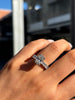 Lexie – Oval Solitaire with Hidden Halo and wide Pavé