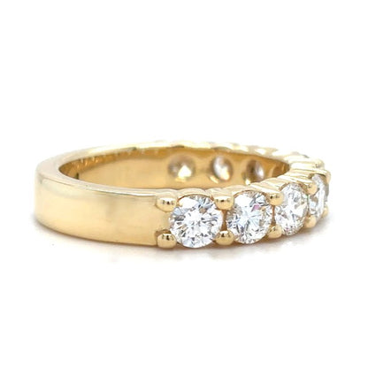 Bianca - Round Diamonds Half Eternity Ring