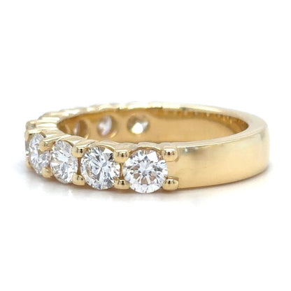 Bianca - Round Diamonds Half Eternity Ring