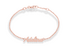 Adelina Rose Gold Name Bracelet