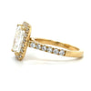 Matilda- Radiant Halo with Pavé Half Set Band