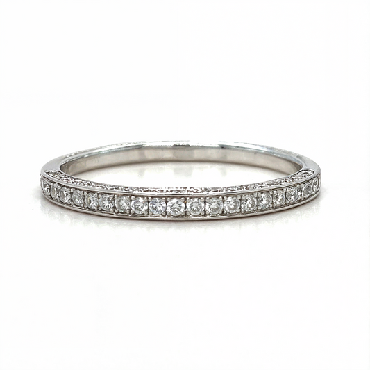 Monique - Micro pave 3 Sides Wedding Ring