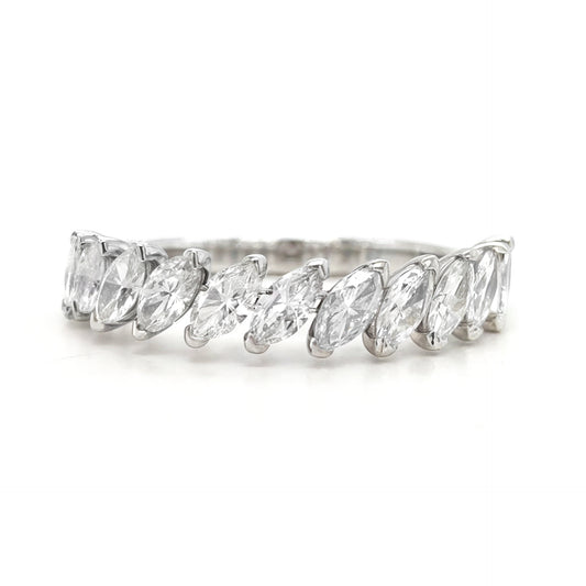 Elsa - Marquise Half Eternity Wedding Ring