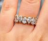 Cindy - 6.4ct Pear Cut Eternity Ring