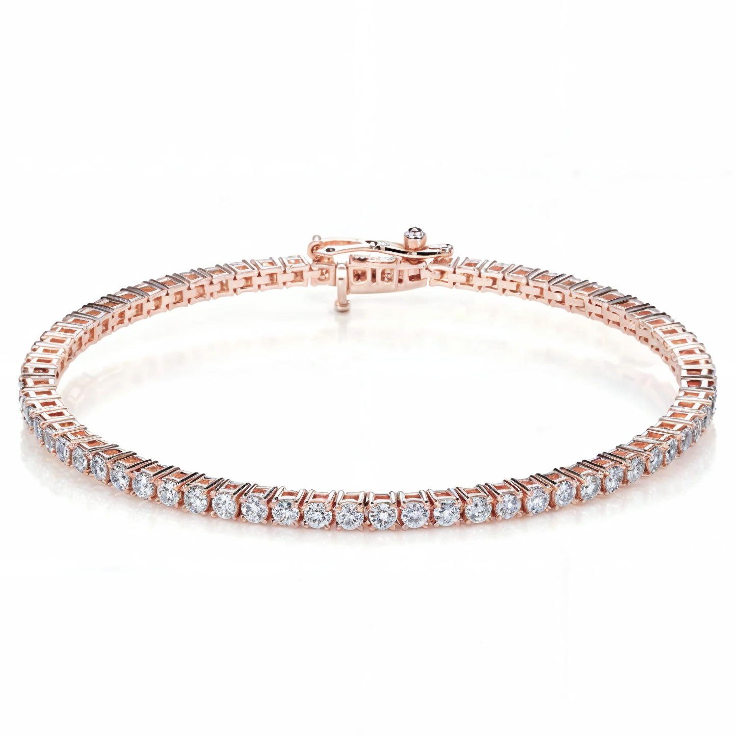 Diamond Tennis Bracelet (Round 4 Prong) 1ct to 10ct