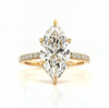 Eliza - Marquise Solitaire with Half Pave set Band