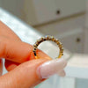 Bianca - Round Diamonds Half Eternity Ring