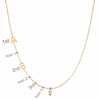 9k Gold Sideway Initial Necklace - Prime & Pure