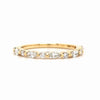 Eden - Round and Marquise Stones Wedding Ring