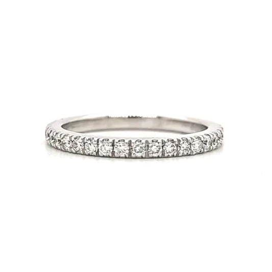 Alinta - Round Diamond Half Set Pave Band