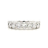 Frankie - Oval Basket Set Half Eternity Ring