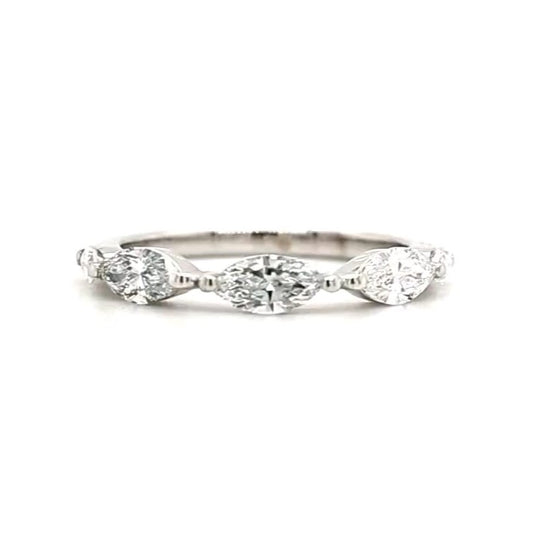 Imogen - Marquise Stones Wedding Ring 2 sizes