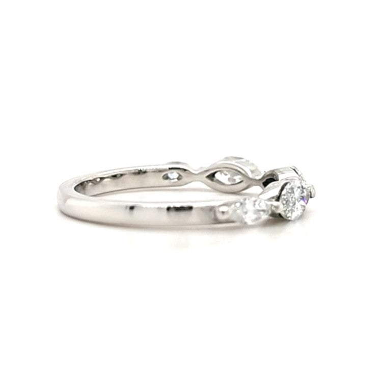 Imogen - Marquise Stones Wedding Ring 2 sizes