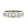 Skylar - Round Diamond Channel Set with pave sides