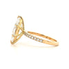 Eliza - Marquise Solitaire with Half Pave set Band