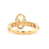 Alexis – Oval Solitaire with Hidden Halo and Oval Pavé band