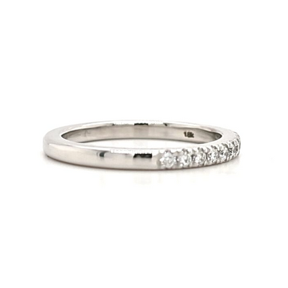 Alinta - Round Diamond Half Set Pave Band