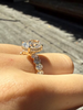 Alexis – Oval Solitaire with Hidden Halo and Oval Pavé band