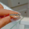 Bianca - Round Diamonds Half Eternity Ring