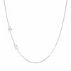 9k Gold Sideway Initial Necklace - Prime & Pure