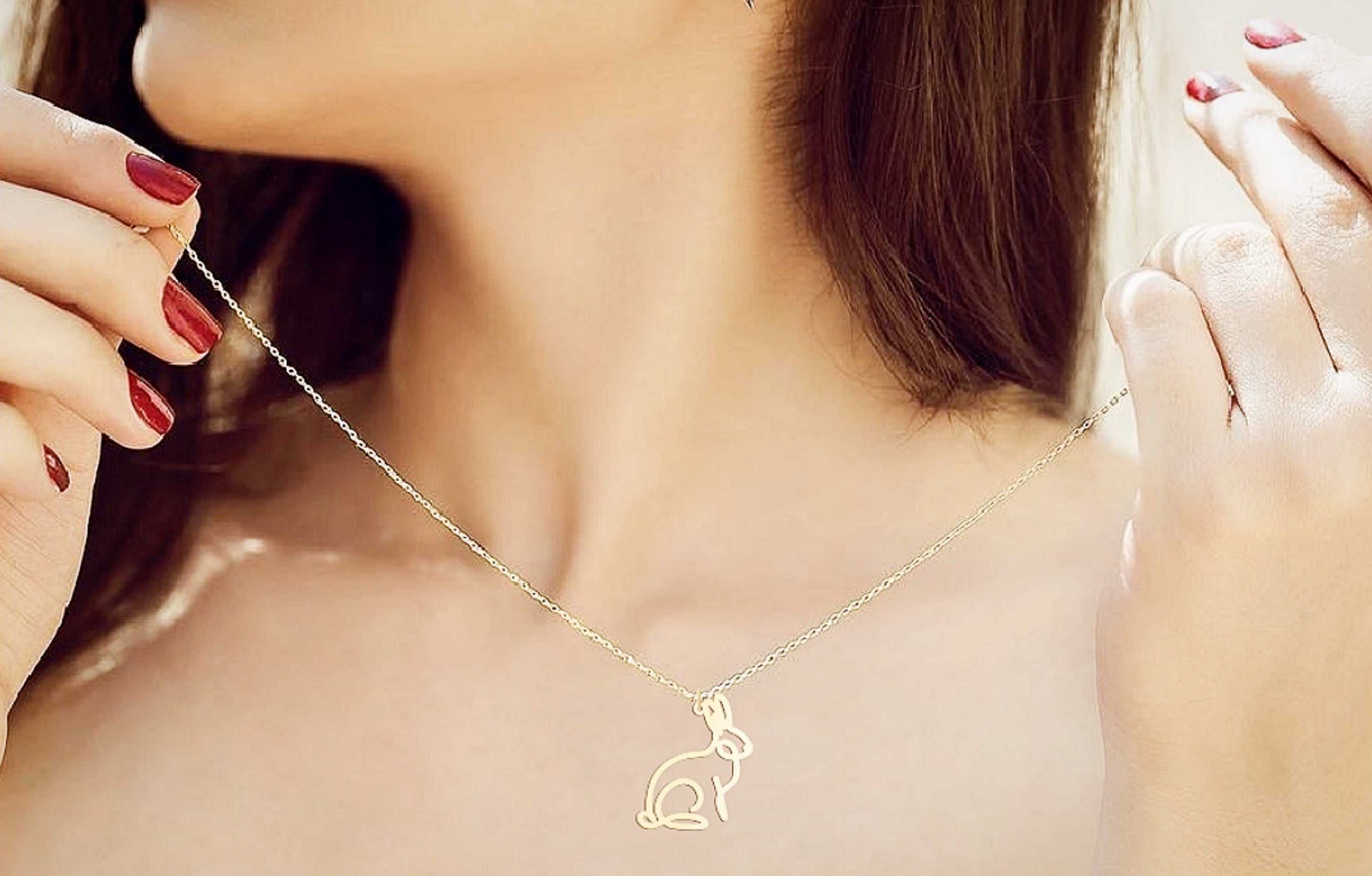 Rabbit Line Necklace - Prime & Pure