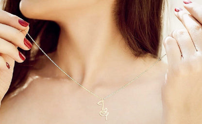 Girl Face Line Necklace - Prime & Pure