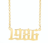 Prime & Pure 9K Yellow Gold Birthyear Necklace 1986 - Prime & Pure