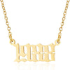 Prime & Pure 9K Yellow Gold Birthyear Necklace 1988 - Prime & Pure