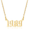 Prime & Pure 9K Yellow Gold Birthyear Necklace 1989 - Prime & Pure