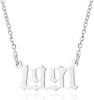 Prime & Pure 9K White Gold Birthyear Necklace 1991 - Prime & Pure