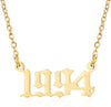 Prime & Pure 9K Yellow Gold Birthyear Necklace 1994 - Prime & Pure