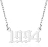 Prime & Pure 9K White Gold Birthyear Necklace 1994 - Prime & Pure