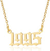 Prime & Pure 9K Yellow Gold Birthyear Necklace 1995 - Prime & Pure