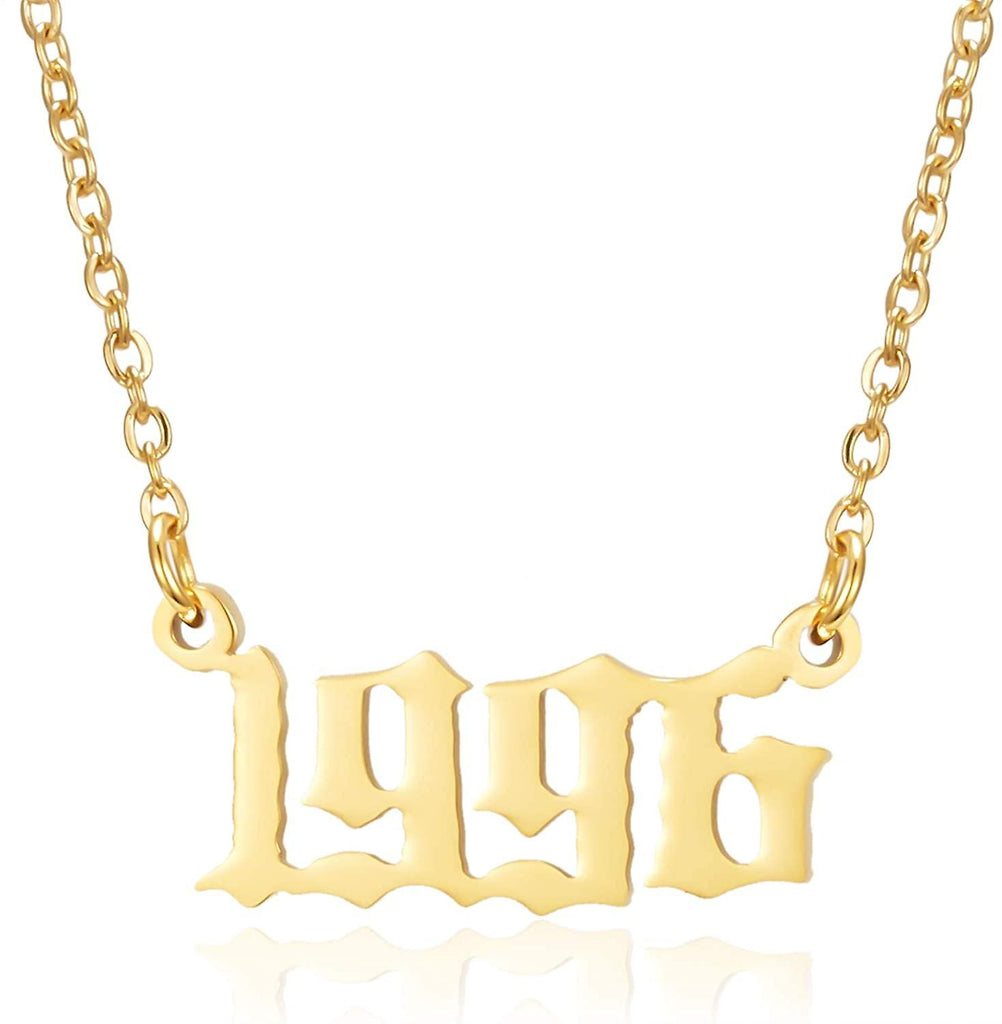 Prime & Pure 9K Yellow Gold Birthyear Necklace 1996 - Prime & Pure