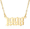 Prime & Pure 9K Yellow Gold Birthyear Necklace 1998 - Prime & Pure