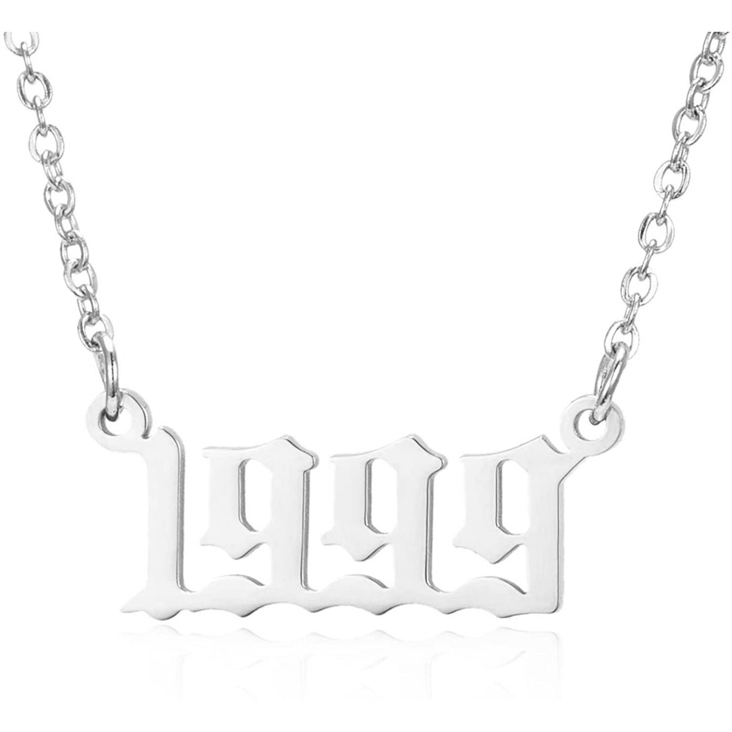 Prime & Pure Sterling Silver Birthyear Necklace 1999 - Prime & Pure