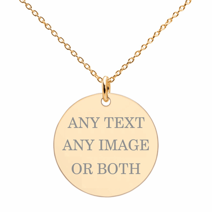 Photo Sketch Engraved Necklace - Prime & Pure