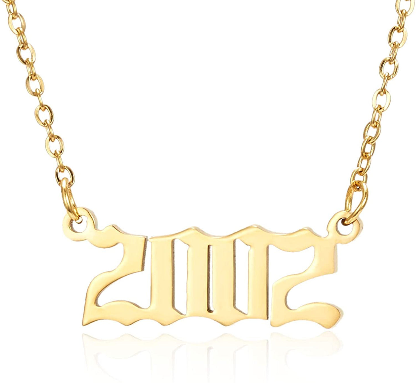 Prime & Pure 9K Yellow Gold Birthyear Necklace 2002 - Prime & Pure