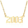 Prime & Pure 9K Yellow Gold Birthyear Necklace 2003 - Prime & Pure