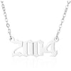 Prime & Pure 9K White Gold Birthyear Necklace 2004 - Prime & Pure