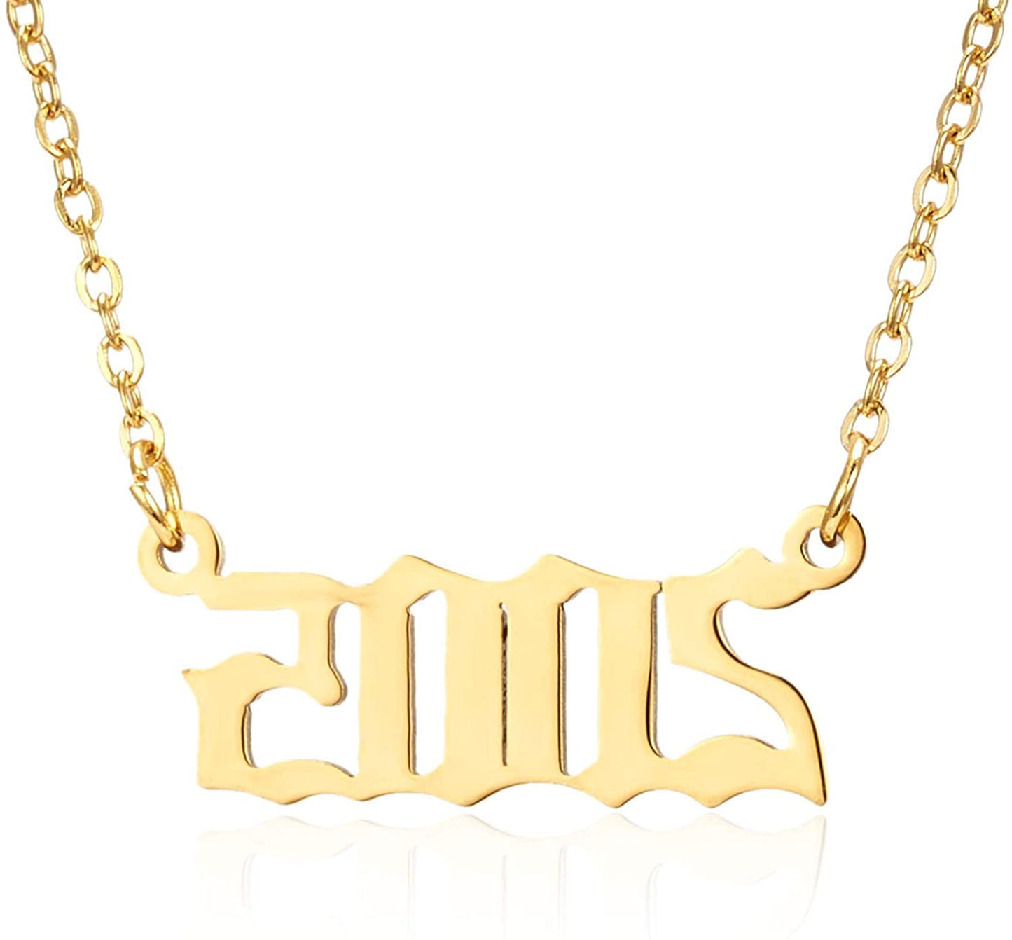 Prime & Pure 9K Yellow Gold Birthyear Necklace 2005 - Prime & Pure