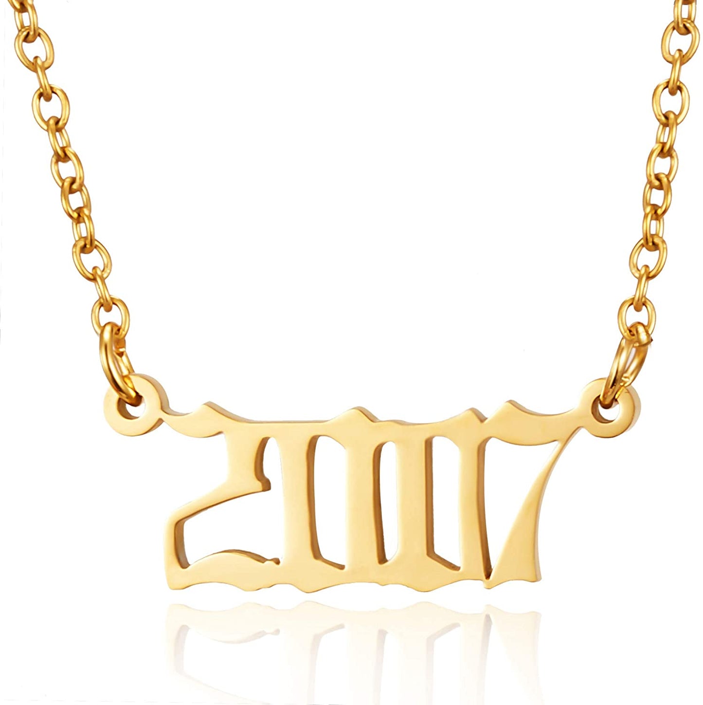 Prime & Pure 9K Yellow Gold Birthyear Necklace 2007 - Prime & Pure