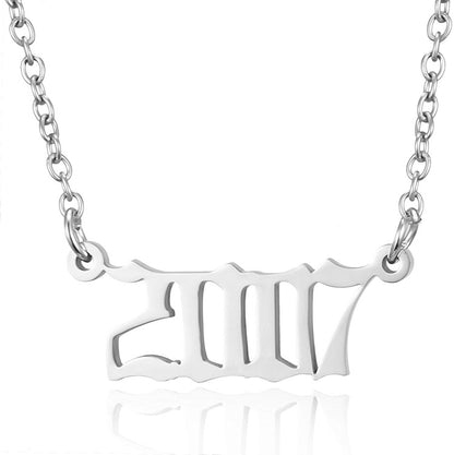 Prime & Pure Sterling Silver Birthyear Necklace 2007 - Prime & Pure