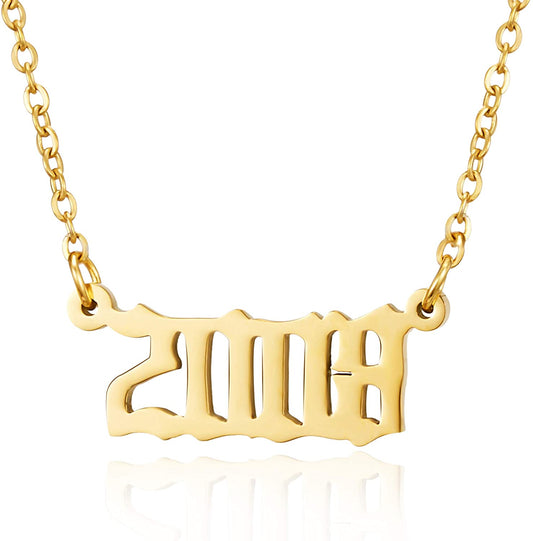 Prime & Pure 9K Yellow Gold Birthyear Necklace 2008 - Prime & Pure