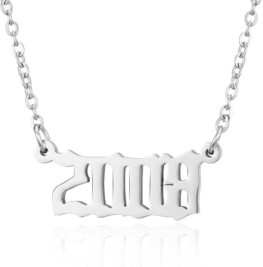 Prime & Pure 9K White Gold Birthyear Necklace 2008 - Prime & Pure