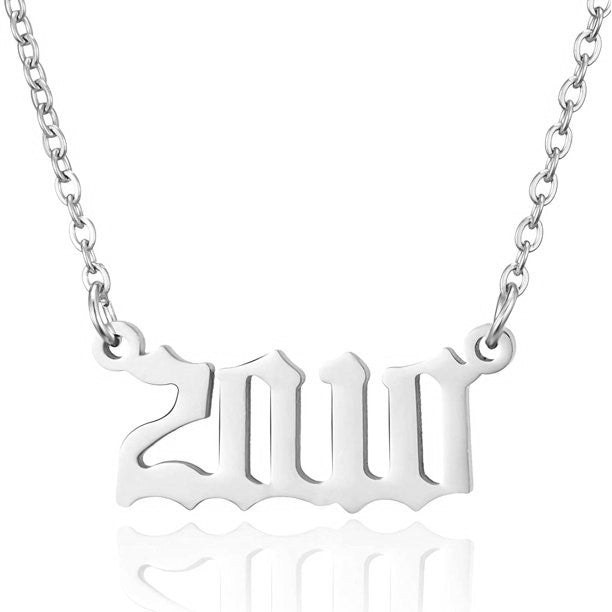 Prime & Pure Sterling Silver Birthyear Necklace 2010 - Prime & Pure