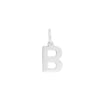 Prime & Pure Sterling Silver Initial Pendant Letter B - Prime & Pure