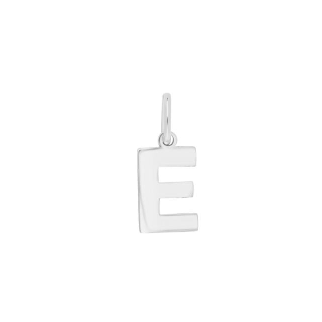 Prime & Pure Sterling Silver Initial Pendant Letter E - Prime & Pure